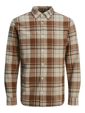 JPRBLUBROOK CHECK STRUCTURE L/S SHIRT SN