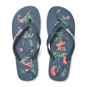JFWLOGO PALM PRINT FLIP FLOP JNR