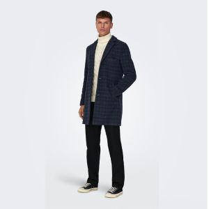 ONSJAYLON CHECK WOOL COAT OTW