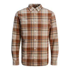 JPRBLUBROOK CHECK STRUCTURE L/S SHIRT SN