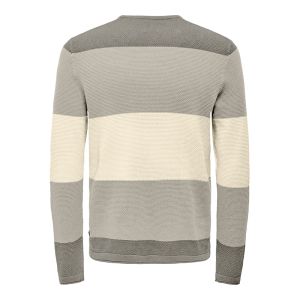 ONSPANTER REG 12 BLOCK STRUC CREW KNIT