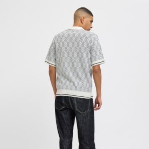 JPRBLUCODY STRUCTURE KNIT POLO SS