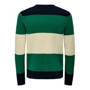 ONSPANTER REG 12 BLOCK STRUC CREW KNIT