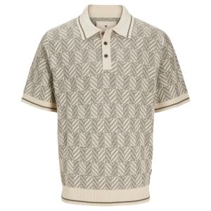 JPRBLUCODY STRUCTURE KNIT POLO SS