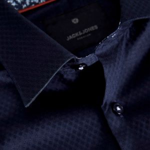 JPRBLABARNES DETAIL DOBBY L/S SHIRT LN