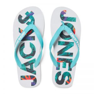 JFWLOGO PALM PRINT FLIP FLOP JNR