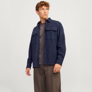 JPRRAYMOND MELANGE SOLID LS OVERSHIRT SN