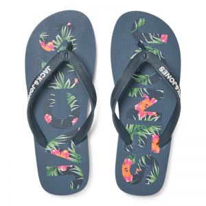 JFWLOGO PALM PRINT FLIP FLOP