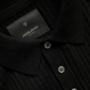 JPRBLAKIAN KNIT STRUCTURE POLO SS