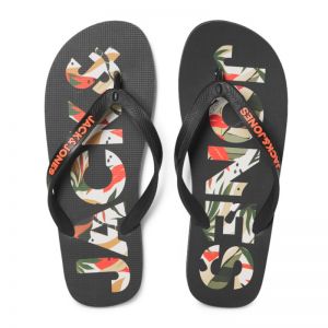 JFWLOGO PALM PRINT FLIP FLOP JNR