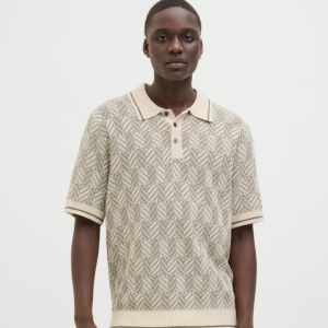 JPRBLUCODY STRUCTURE KNIT POLO SS