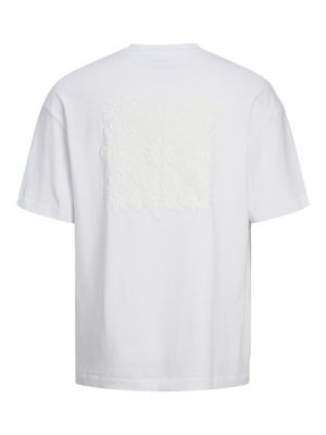JORHAVANA CROCHET BACK TEE SS CREW NECK