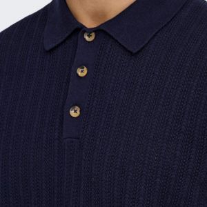 ONSMOON REG 12 SS POLO KNIT